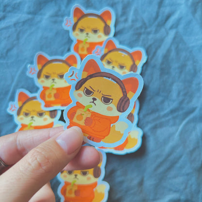 Angry Fox Sticker